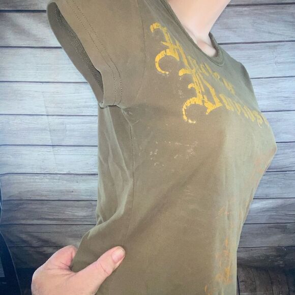 Ladies used size Med Harley Davidson shirt sleeve tee with slight defects - Picture 7 of 13